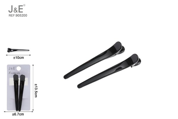 11cm pinza larga en color negro
