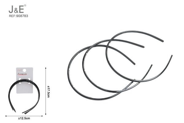 0.5cm diadema clásica en blanco