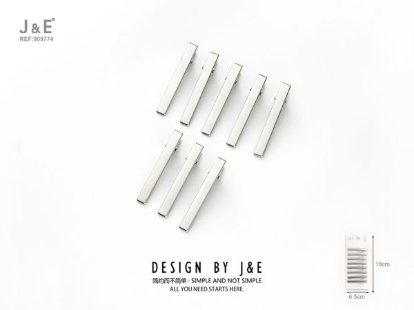 8pcs pinza del pelo de metal