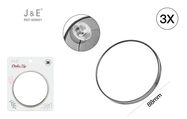 8.8cm espejo de belleza con aumento 3x