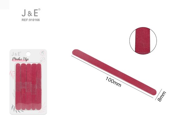 Lima roja de uñas 25pcs 8*100mm