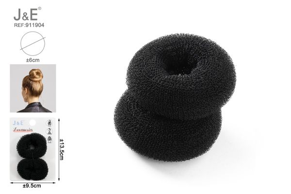 Goma donnut en negro 3g 2pcs