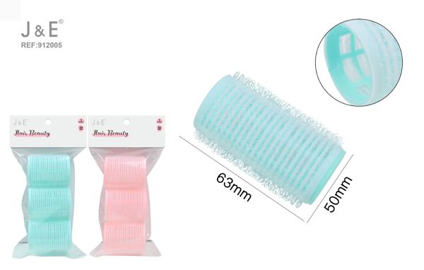 Pack 3 rulo para cabello 50*63mm