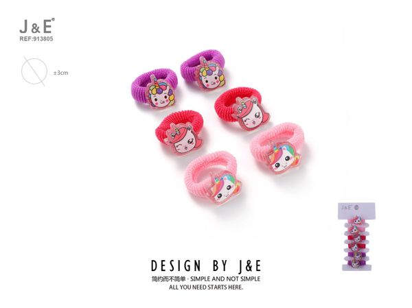 Coleteros de unicornio 6pcs