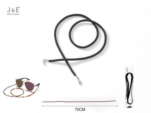 70cm cadena multiuso negro elastica