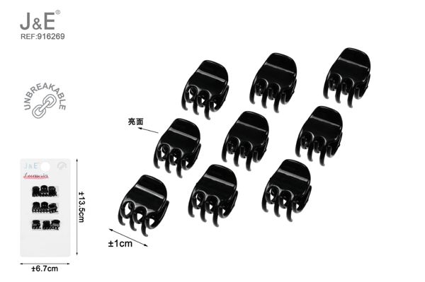Set de mini pinza acrilica/negro