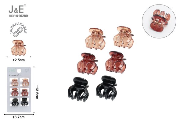 Set de mini pinza acrilica/mixto