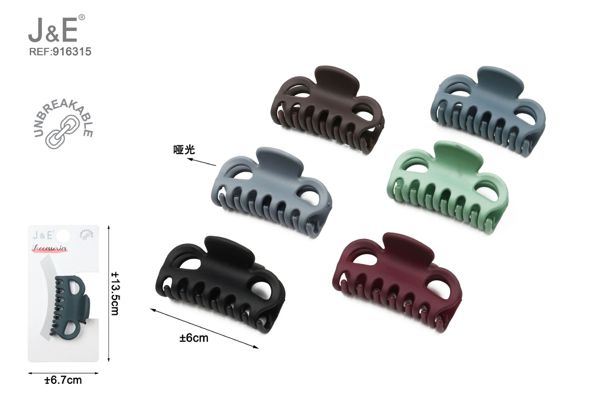 6cm pinza de pelo irrompible/mixto