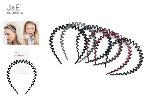 Diadema ondulada en multicolor