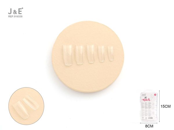 Uñas postizas sin color 100pcs