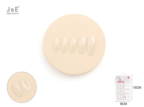 Uñas postizas sin color 100pcs