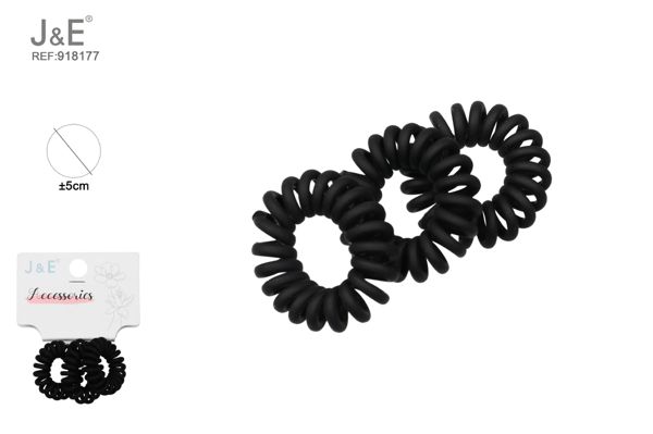 5cm goma espiral color negro