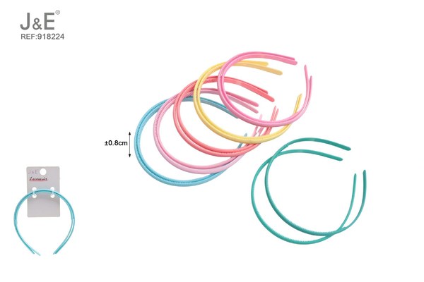Diadema en color mixto 0.8cm*2pcs