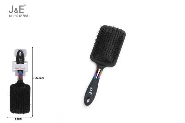 Cepillo de pelo vistoso negro 8.5*25cm