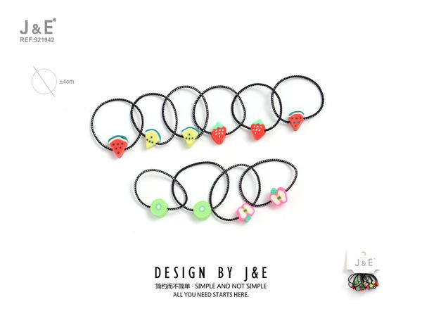 ±4cm set de gomas con cuentas frutas