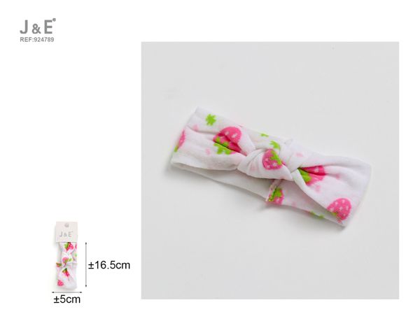 Diadema anudada de fresa 5cm*16.5cm