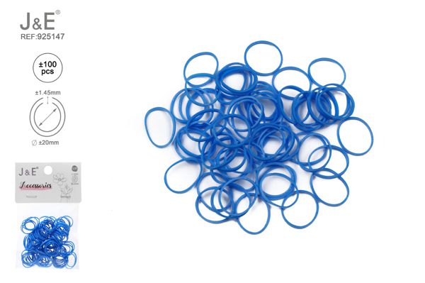 1.5cm goma altamente elastica ±100pcs azul