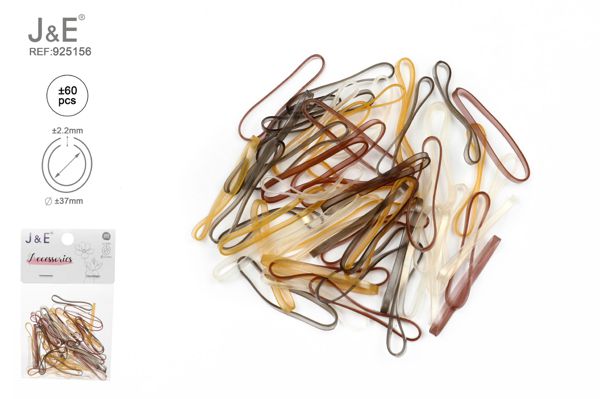 3.5~4cm goma altamente elastica ±60pcs marrones