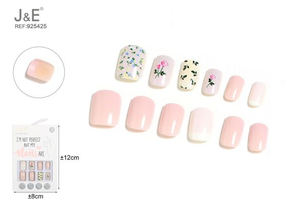 Uñas postizas desmontables 12pcs