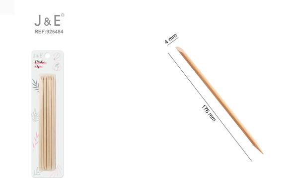 4*176mm palito de madera para belleza