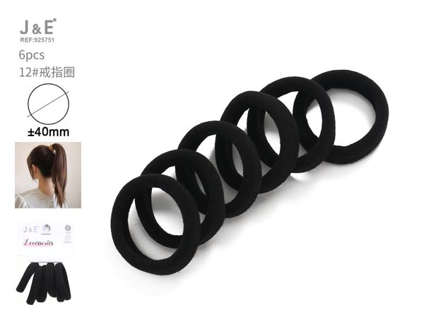 Coletero negro 6pcs nº12 ±40mm