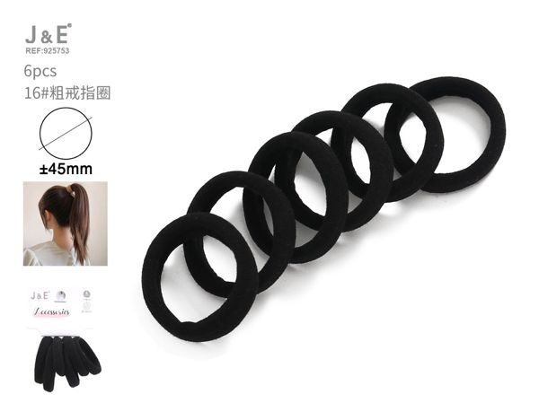 Coletero negro 6pcs nº16 ±45mm grueso