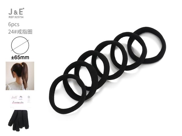 Coletero negro 6pcs nº24 ±65mm