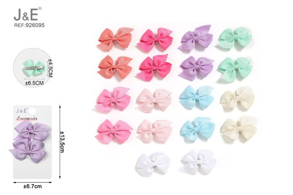 Pinza lazo pequeno 2pcs ±6.5*4.5cm claro