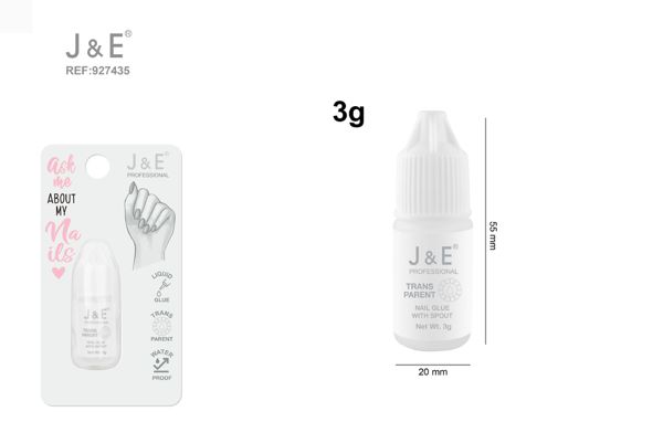 Pegamento de uñas postizas 3g trans, [1;11,11top] 3g