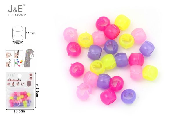 Mini pinza redonda trenzas ±5pcs*11mm