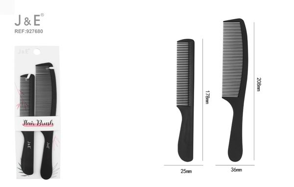 Peine negro 2pcs