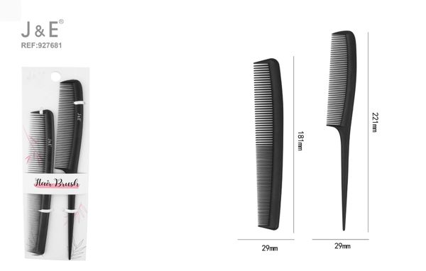 Peine negro 2pcs