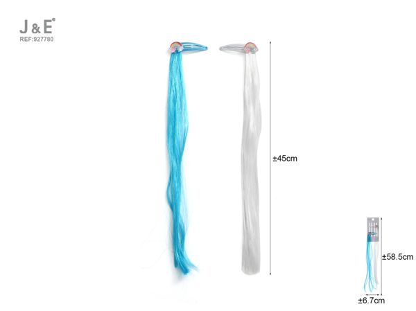 Set de pinza de pelo con extension de pelo 2pcs