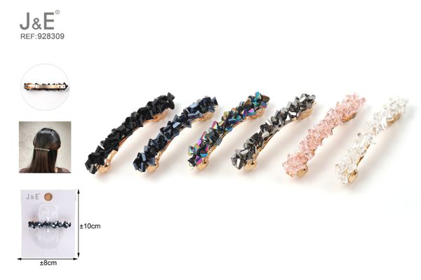 Pinza de pelo de cristales