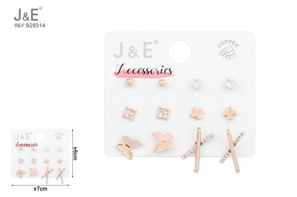 Set de pendientes 6pares
