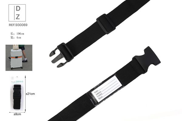 Cinturon de maleta negro
