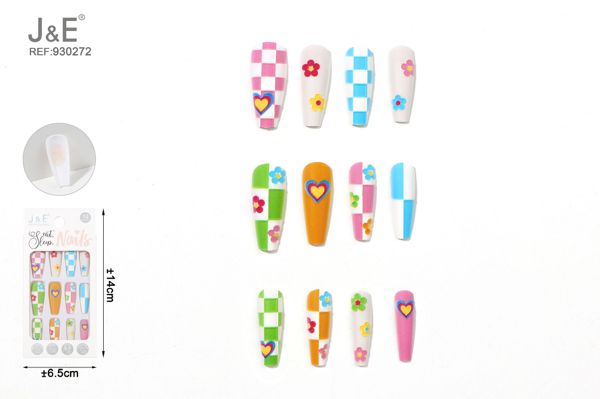 Unas postizas flower 12pcs