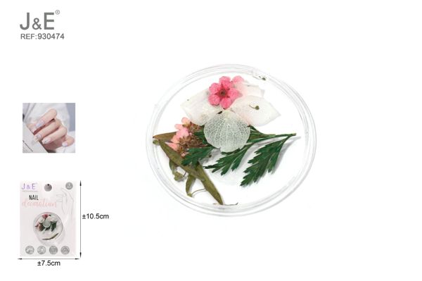 Accesorios para manicuras flores seco