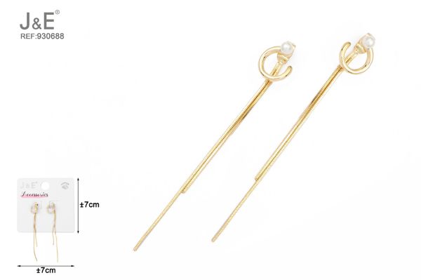Pendientes borla 14k oro