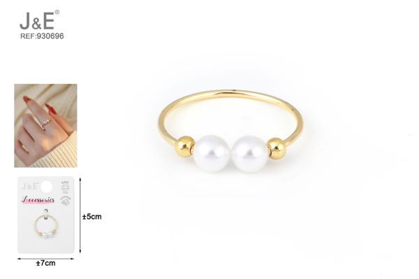 Anillo perlas 14k oro