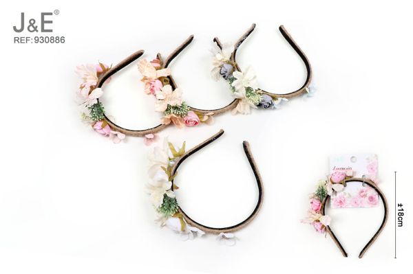Diadema de flores colores
