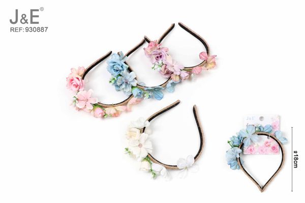 Diadema de flores colores