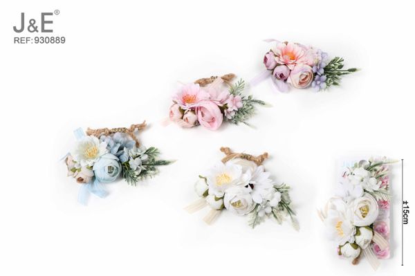 Pulseras de flores colores