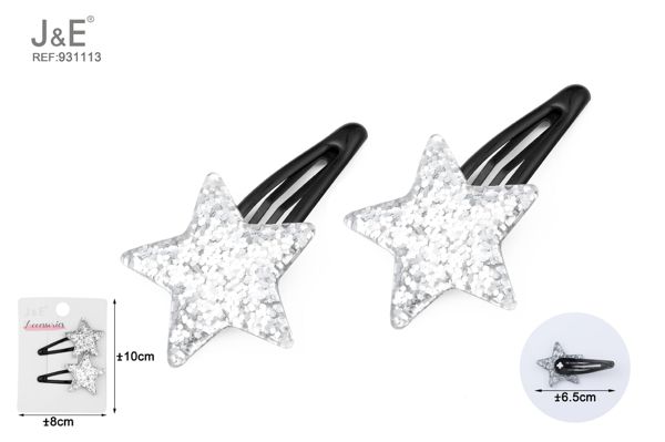 Pinza de pelo estrella 2pcs