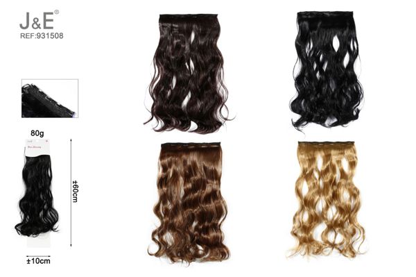 60cm 80g extension larg rizado clasico