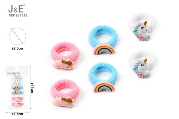 2.5cm set de coleteros ninas 6pcs