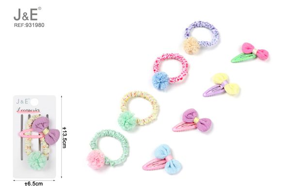 4.5cm set de pinzas y coleteros 2pcs