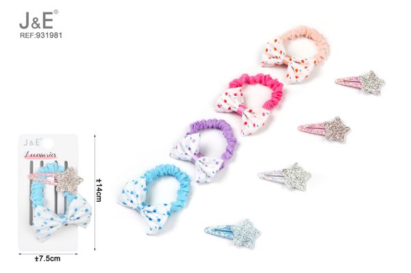 5cm set de pinzas y coleteros 2pcs