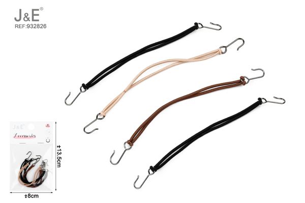 Bandas elasticas para el cabello con ganchos 4pcs