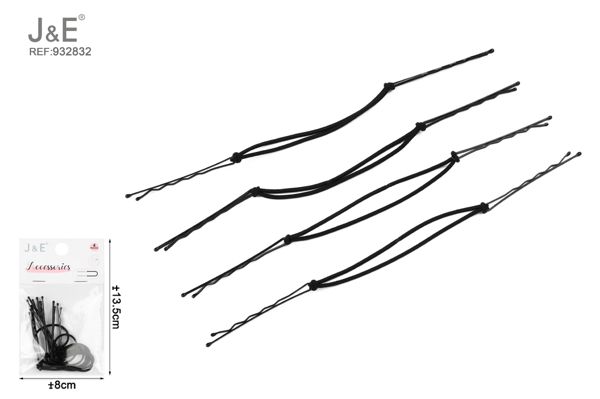 Bandas elasticas para el cabello con ganchos 4pcs
